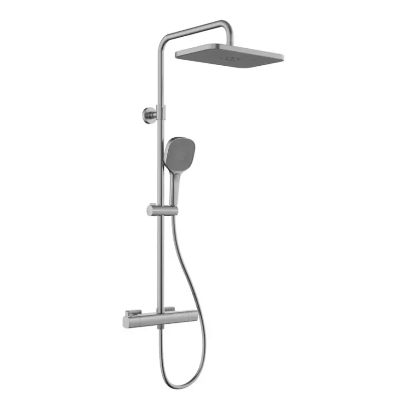 KFA Armatura 5756-910-61 - Doucheset met thermostaatkraan MALAGA metallicgrijs Shop Nu