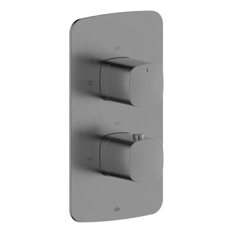 KFA Armatura 5759-001-61 - Thermostatische inbouw-douchekraan MALAGA metallicgrijs Snelle Levering