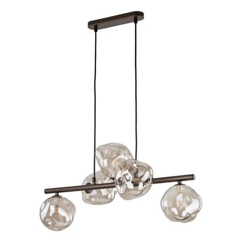 Beste Prijs Hanglamp aan kabel LAVA 5xG9/8W/230V brons/rookbeige