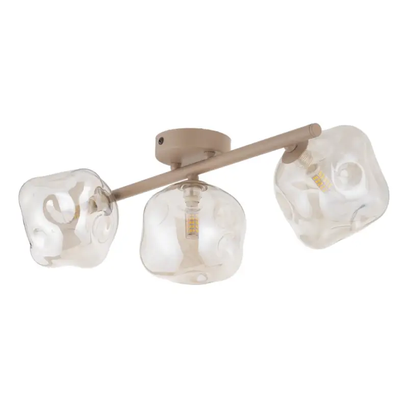 Opbouwkroonluchter LAVA 3xG9/8W/230V beige/rookbeige Meest Verkocht