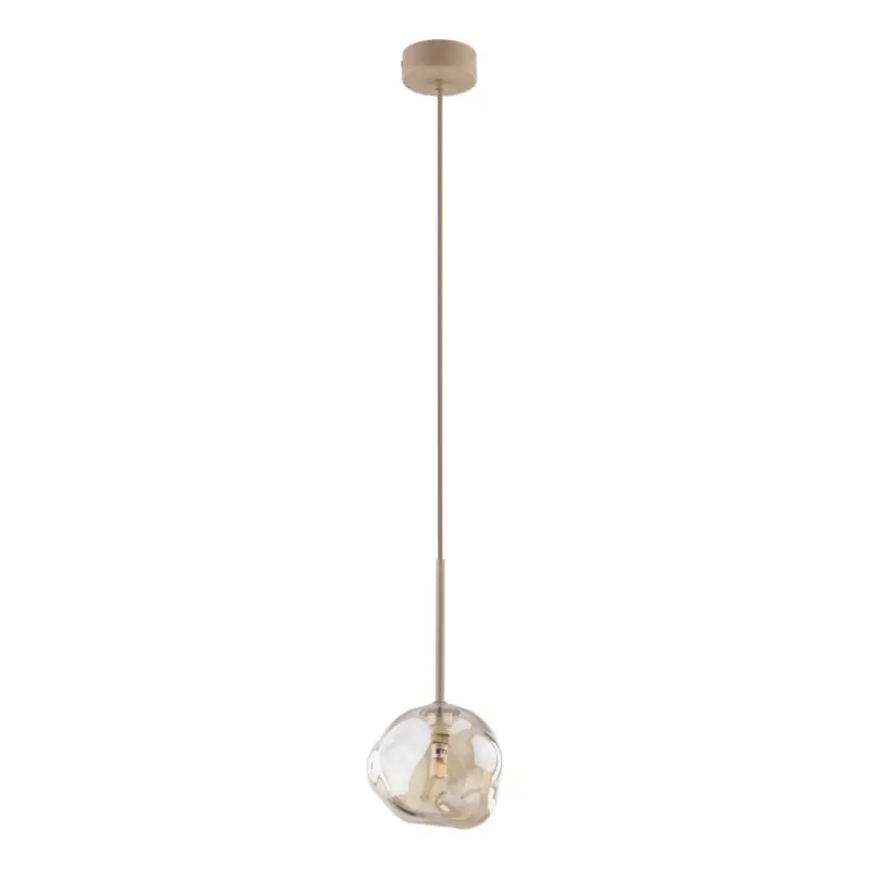 Tijdelijk Beschikbaar Hanglamp aan snoer LAVA 1xG9/8W/230V beige/rookbeige