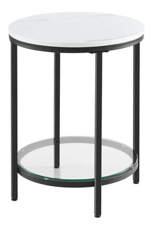 Speciale Aanbieding Bijzettafel SID zwart/wit