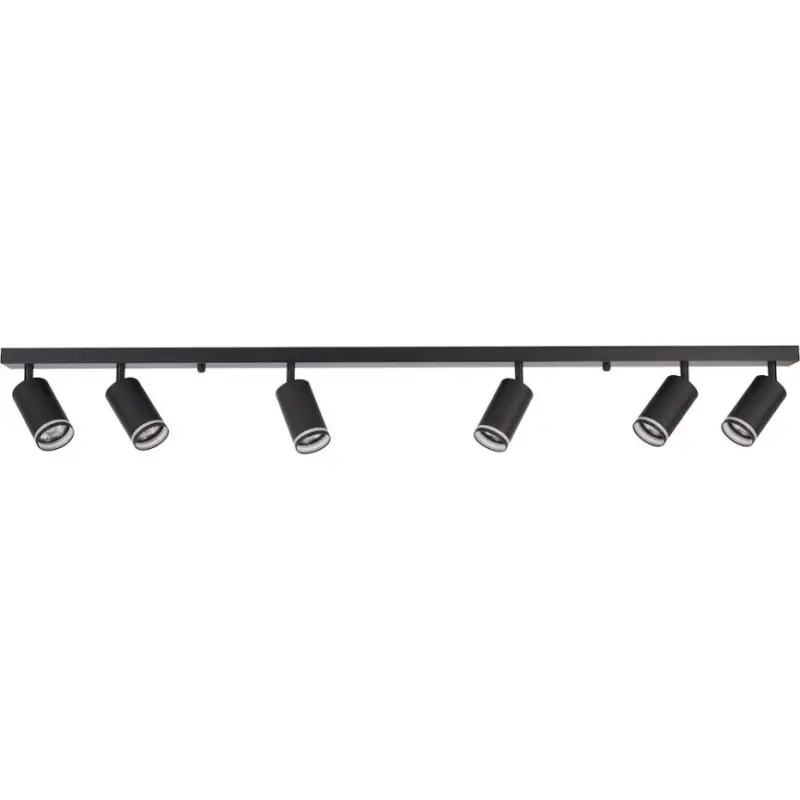 Dagaanbieding Plafondspot PIPE 6xGU10/10W/230V zwart