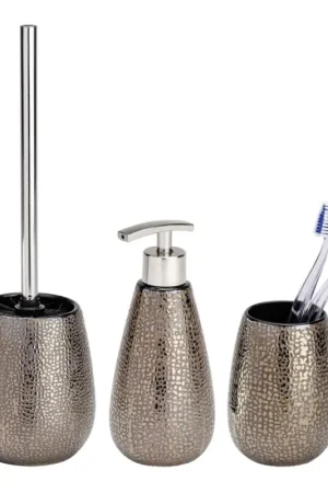 WENKO 69109800 - Badkamerset MARRAKESH 12,5x41 cm bruin Koop Vandaag