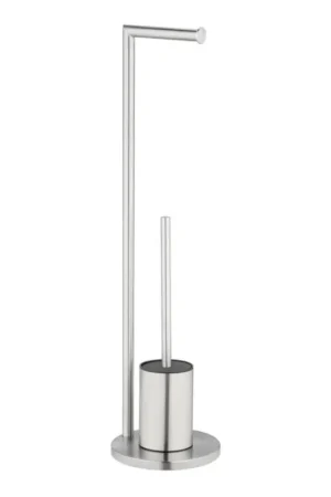 Betrouwbaar WENKO 25676100 - wc-set FERLA 18x69,5 cm RVS/satijn