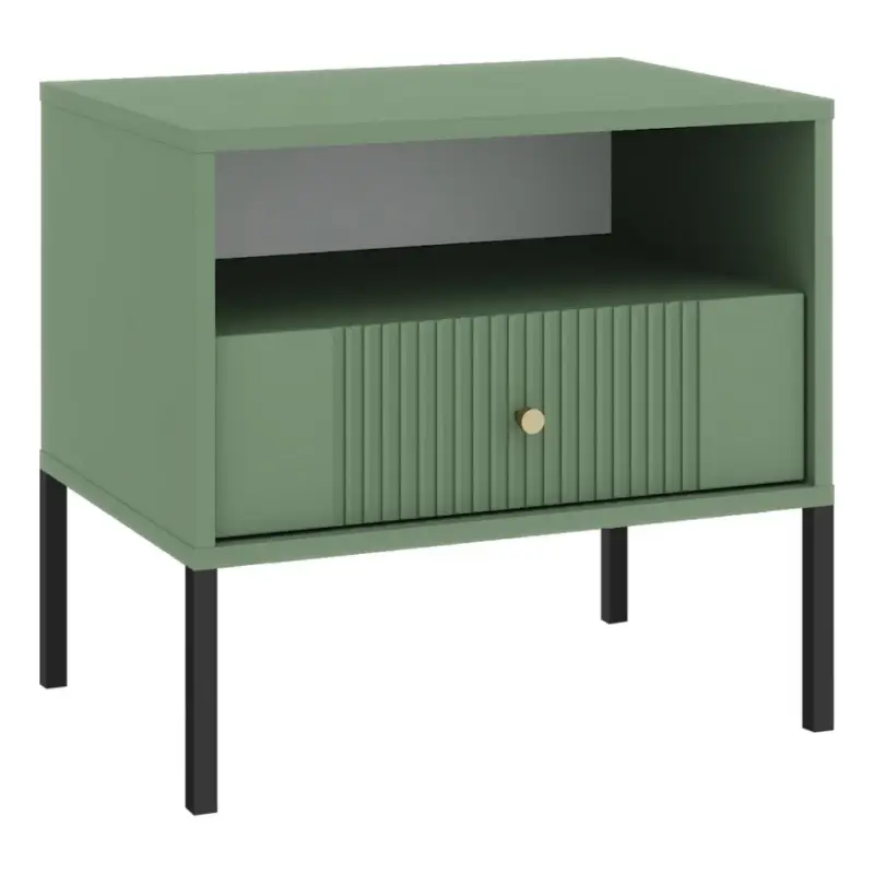 Nachtkastje LUE groen/zwart Weekendaanbieding