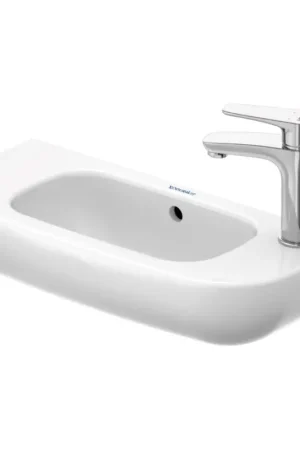 Duravit 7065000082 - Wandhangende wastafel D-CODE 50x22 cm keramiek/glanzend wit Meest Verkocht