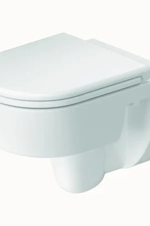 Lage Prijs Duravit 45130900B2 - Wandcloset Rimless met SoftClose zitting D-CODE keramiek/glanzend wit