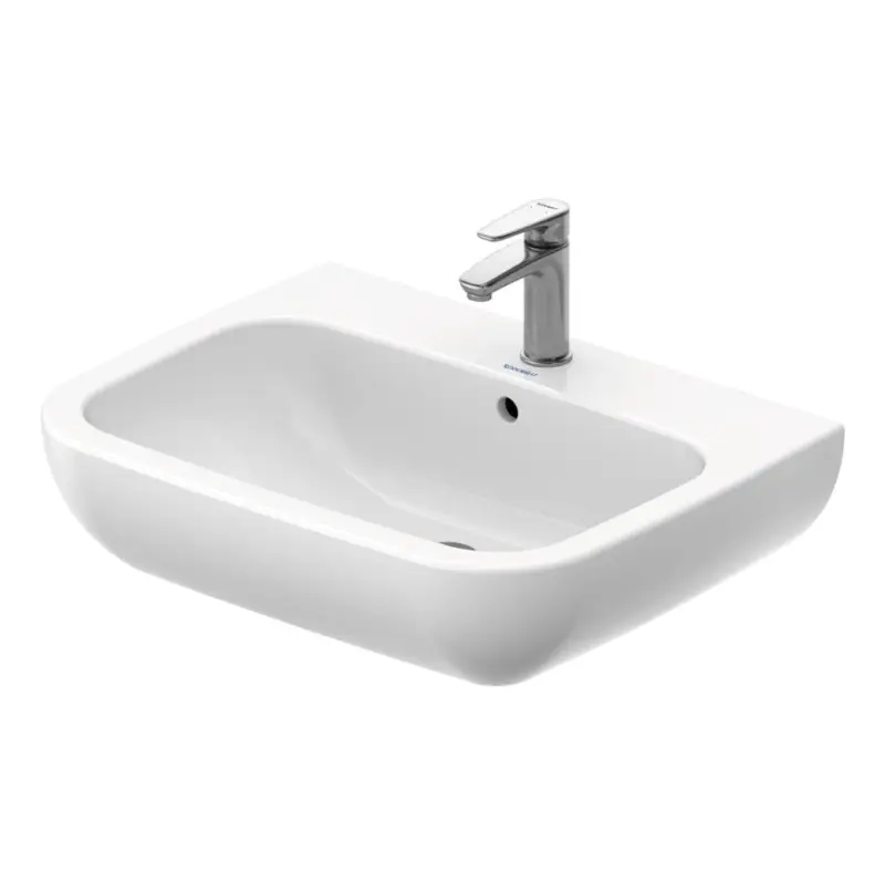 Duravit 23106500002 - Hangende wastafel D-CODE 65 x 50 cm, keramiek, glanzend wit Lage Prijs