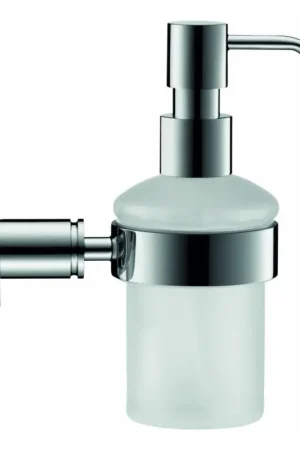 Veilige Betaling Duravit 99161000 - Wandgemonteerde zeepdispenser D-CODE 390 ml mat glas / glanzend chroom