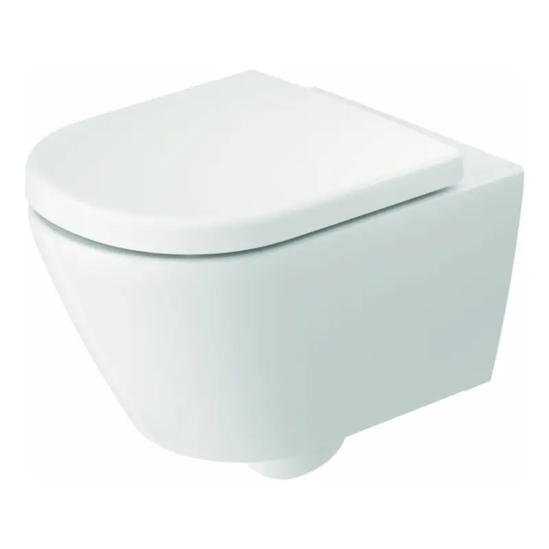 Direct Verzonden Duravit 49030900B2 - Hangend toilet met zitting D-CODE keramiek/glanzend wit