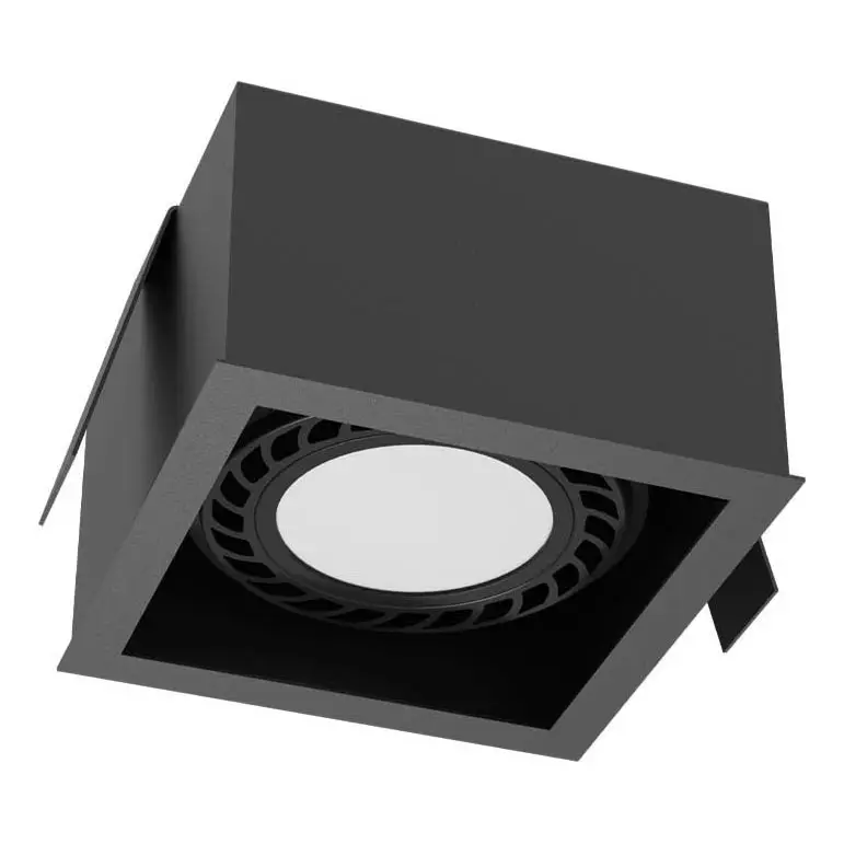 Gecertificeerd Brosline - Inbouwarmatuur 1xGU10/18W/230V zwart