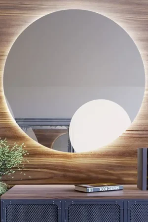 Baltica Design - LED-badkamerspiegel met achtergrondverlichting BRIGHT LED/15W/230V 4500K Ø 80 cm IP65 Laatste Versie