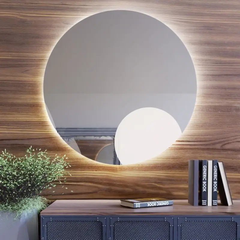 Baltica Design - LED-badkamerspiegel met achtergrondverlichting BRIGHT LED/15W/230V 4500K Ø 80 cm IP65 Laatste Versie