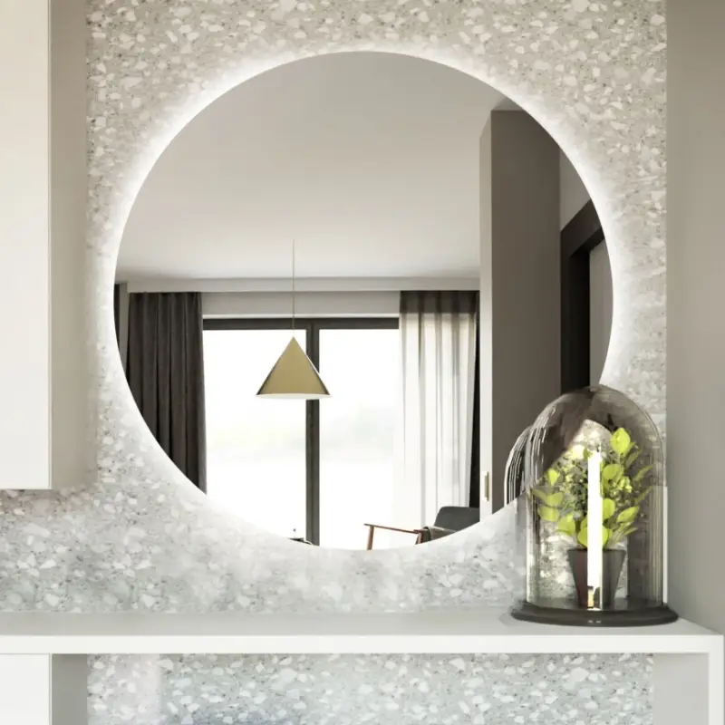 Baltica Design - LED-badkamerspiegel voor wandmontage met randverlichting BRIGHT LED/15W/230V 6500K Ø 100 cm IP65 Beperkt Aanbod