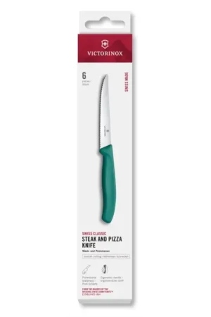 Beperkte Voorraad Victorinox - Set van 6 steakmessen SWISS CLASSIC 11 cm, turquoise