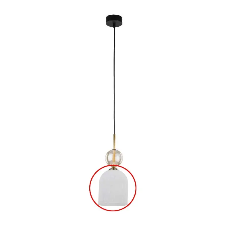 Beperkte Voorraad Vervangend glas voor kroonluchter SOPHIA Ø 12,8 cm wit