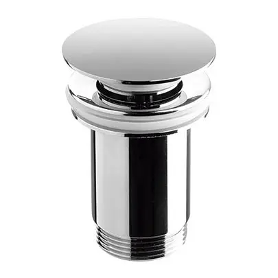 Bathco 0211 - Wastafelafvoer met overloop CLICK-CLACK Ø 6 cm glanzend chroom Express Levering