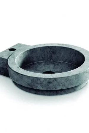 Bestseller Bathco 00339 - Opzetwastafel ICONO 40x45 cm steen/grijs