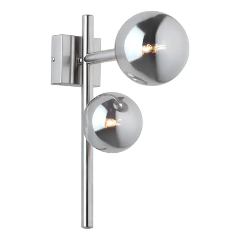 Beperkt Aanbod Jupiter 1903 - Wandlamp NEPTUN 2xG9/14W/230V mat chroom/rookgrijs