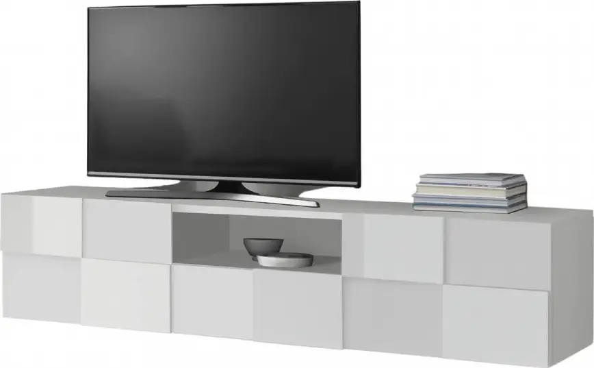 TV-meubel SERIAN 184x42x42 cm wit Weekendaanbieding