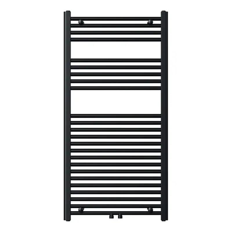Voordeelprijs Novaservis - Handdoekradiator voor badkamer laddermodel 644W/230V 120x60 cm zwart recht