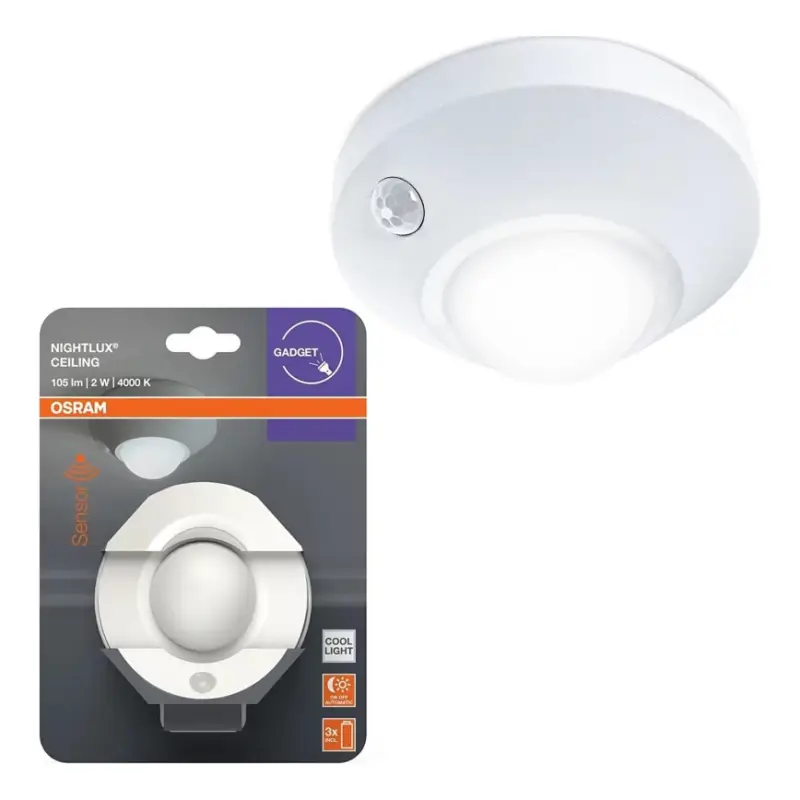 Osram - LED oriëntatielamp met sensor NIGHTLUX LED/2W/3xAA wit Bestel Nu