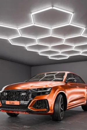 Nu Kopen LED plafondlamp HEXAGON LED/570W/85-265V 6500K 522x298 cm CRI 90 IP44 wit