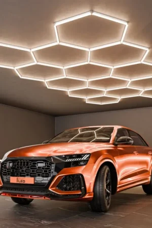 LED plafondlamp HEXAGON LED/570W/85-265V 4000K 522x298 cm CRI 90 IP44 wit Merkproduct
