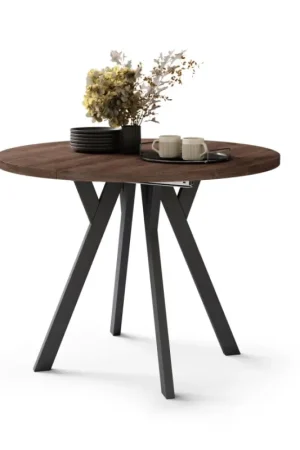 Fabrieksprijs Uitschuifbare eettafel ARTUR, eiken/zwart
