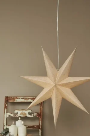 Korting Eglo 411576 - kerstdecoratie ÉTOILE, ster 35 cm, beige