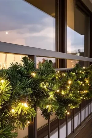 LED buiten kerstguirlande 80xLED/3xAA 500 cm IP44 Betaalbaar