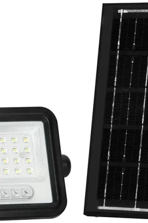 LED dimbare schijnwerper op zonne-energie LED/50W/3,2V 2000-8000K IP65 3800 mAh zwart + afstandsbediening Veilige Betaling