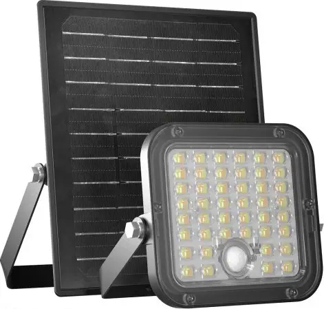 Dimbare LED-schijnwerper op zonne-energie met sensor LED/10W/3,7V 3000/4000K IP65 3600 mAh + afstandsbediening Hete Deal