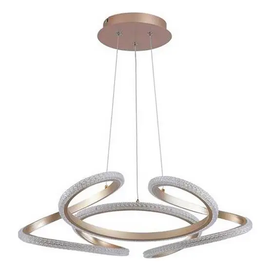 Korting Searchlight - Dimbare LED-hanglamp aan kabel DOODLE LED/40W/230V messing