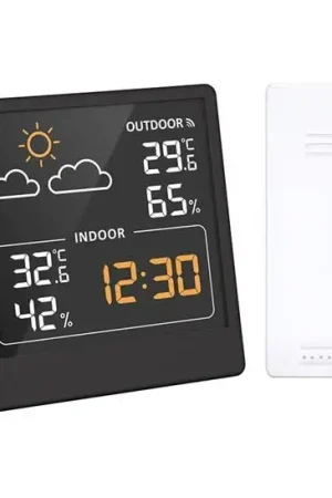 Laatste Versie Digitale thermometer 5V/2xAAA + 2xAAA zwart