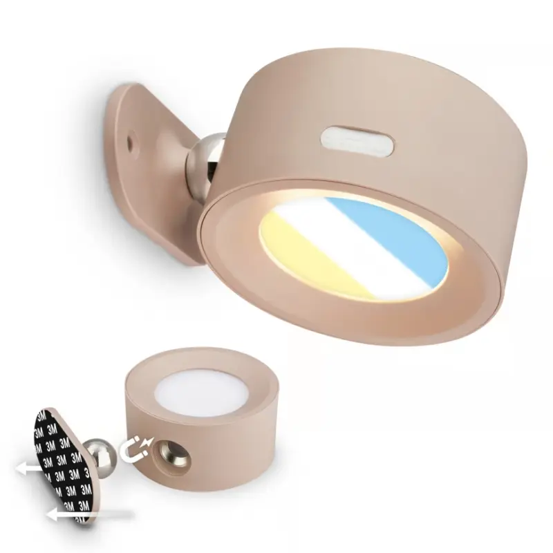 Aanbieding Briloner 3896011 - LED-dimbare oplaadbare wandlamp TARI LED/1,6W/5V 1500 mAh beige