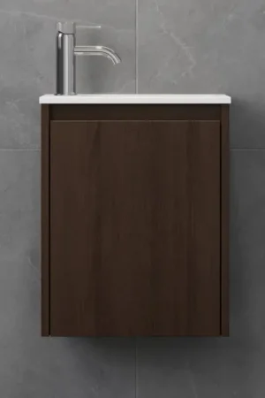 Korting Badmeubel met wastafel COMO 40 cm – walnoot