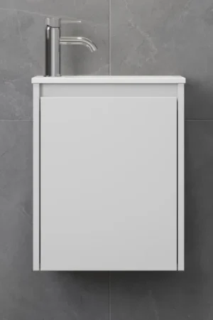 Fabrieksprijs Badmeubel met wastafel COMO 40 cm mat wit