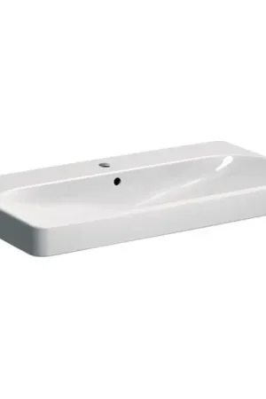 Beperkt Aanbod Geberit 500.251.01.1 - Wandgemonteerde wastafel Smyle Square 90x48 cm keramiek/wit