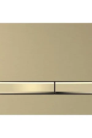 Geberit 115.672.QF.2 - bedieningsplaat Sigma50 24,6x16,4 cm geborsteld messing Op = Op