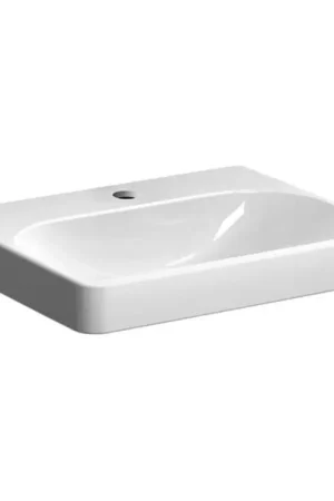 Geberit 501.732.00.1 - Wandgemonteerde wastafel Smyle Square 60 x 48 cm keramiek/wit Snelle Levering