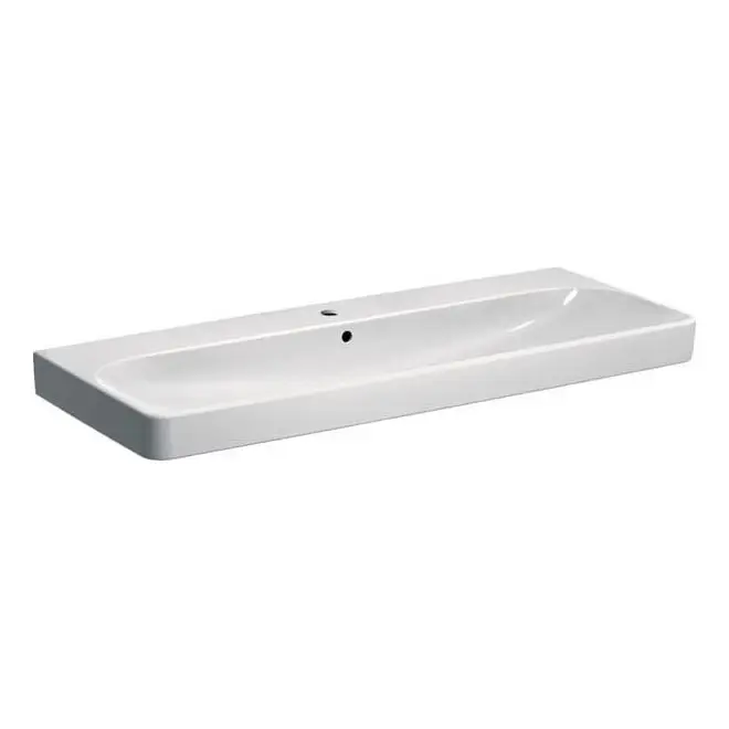 Hoge Kwaliteit Geberit 500.226.01.1 - Wandhangende wastafel Smyle Square 120x48 cm keramiek/wit