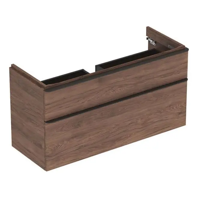 Geberit 500.355.JR.1 - Wastafelonderkast Smyle Square 61,7 x 118,4 cm, walnoot Premium