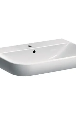 Finale Uitverkoop Geberit 500.248.01.1 - Hangende wastafel Smyle 70x48 cm keramiek/wit