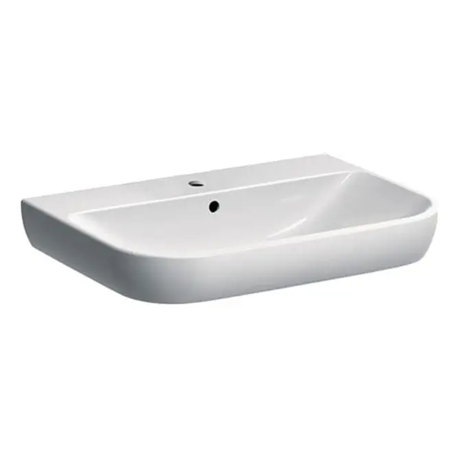 Finale Uitverkoop Geberit 500.248.01.1 - Hangende wastafel Smyle 70x48 cm keramiek/wit