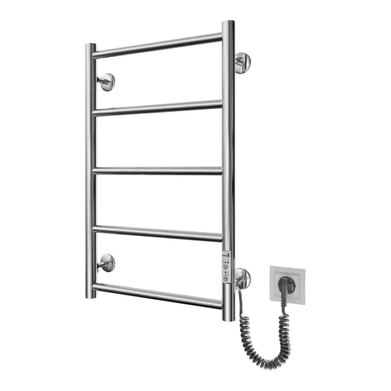 Badkamer-handdoekradiator CLASSIC 65W/230V 66x42 cm RVS/hoogglans chroom rechts Alleen Vandaag