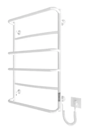 Badkamer handdoekradiator LUX 105W/230V 81x52 cm rvs/wit rechts Finale Uitverkoop