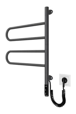 Elektrische draaibare handdoekdroger TRISTAR 75W/230V 62,5x44,5 cm IP44 roestvrij staal/zwart Alleen Vandaag