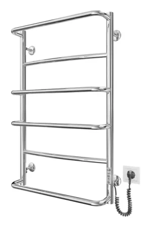 Betrouwbaar Handdoekradiator voor badkamer LUX 105W/230V 81x52 cm RVS/glanzend chroom rechts